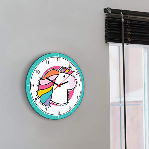 Relógio De Parede Unicórnio Beek Geek's Stuff Rosa
