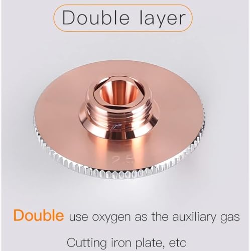 Buse de découpe laser pour atelier de métallerie buse double couche D28 H15