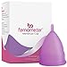 Produktbild Femometer Menstruationstasse (Größe Violett)- anfänger geeignet,eine bequeme, auslaufsichere, Weiches, flexibles, wiederverwendbares, medizinisches Silikon,FDA zugelassen