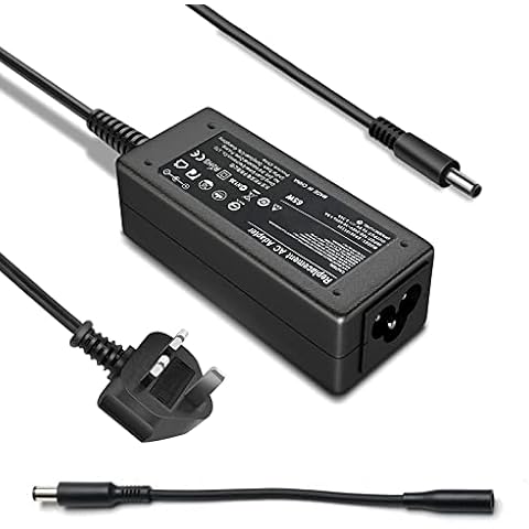 19.5V3.34 65W 45W Laptop Charger Replacement for DELL Inspiron 13 15 17 3000 5000 7000 3505 3793 N5110 5559 5567 Latitude 3410 3420 3510 3520 E5470 7390 7490 XPS 13 15 LA65NS2-01 HA65NS5-00 AC Adapter Cover
