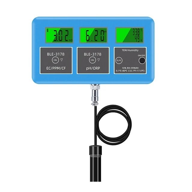 7 in 1 Water Quality Tester PH/EC/TDS/ORP/CF/Humiity/Temp Meter Water Analyzer Smart Monitor APP Control