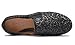 FEVERSOLE Women's Fashion Slip On Sneaker Casual Platform Loafers Glitter Black Size 8 M US