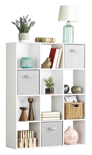 Whitmor 12-Cube MDF Bookcase