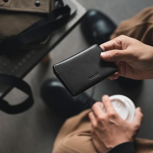 Image of VULKIT Slim Minimalist Card Holder RFID Blocking Leather Credit Card Holder Front Pocket Wallet Magnetic Closure