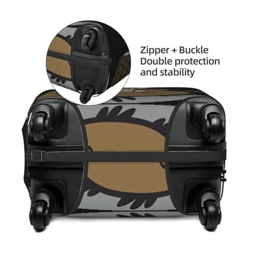 Beaver Print Luggage Suitcase Cover Protector Luggage Washable Covers With Concealed Zipper4