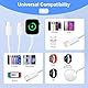 3 in 2 Ladekabel for Apple Watch Ladegerät, 2M iWatch ladekabel Apple Watch Charger Magnetisch Ladegerät Apple Watch und iPhone Ladekabel USB C für apple watch Serie 9/8/7/6/Ultra, iPhone 16/15/14/13