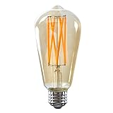 SUNMEG 8W ST21/ST64 LED Filament Bulb, vintage led light bulb, 700 Lumens, Equivalent to 70w Incandescent Bulbs, Soft Warm ( 2200K ), 120V, E26 Base, Vintage Style Antique Edison Light Bulb
