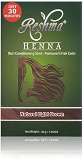 Reshma Beauty 30 Minute Henna Hair Color Infused with Goodness of Herbs (Light Brown, Pack Of 1)