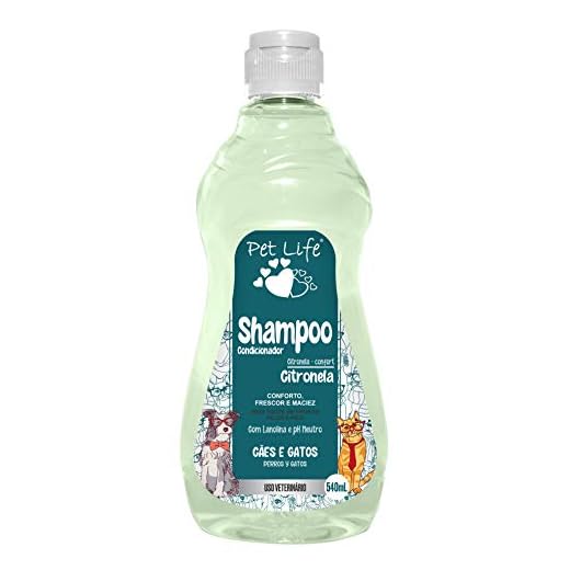 Pet Life Shampoo Citronela Cães E Gatos 540Ml
