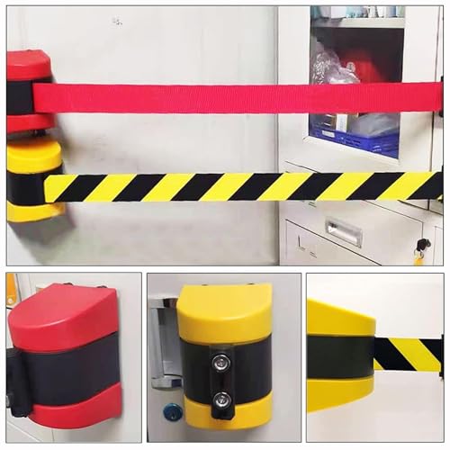 Barrière magnétique rétractable murale pour gestion des files