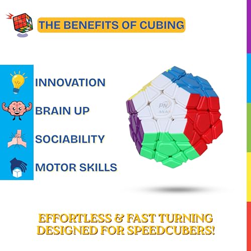 Image of MoYu Meilong Professional Speed Cube, Stickerless Magic Puzzle Cube with Instructions (Megaminx)