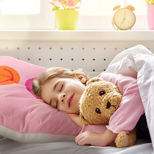 Peryiter 6 Pcs Decorative Preppy Throw Pillows Cushion Covers Cute Aesthetic Pillow Covers Smile Face Room Decor Preppy Stuff Throw Case for Bedroom Home, 18 x 18 Inch