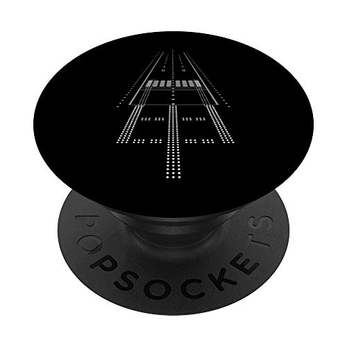 Avión Landing Strip Piloto Plane Spotter Funny Fly Gift PopSockets PopGrip Intercambiable