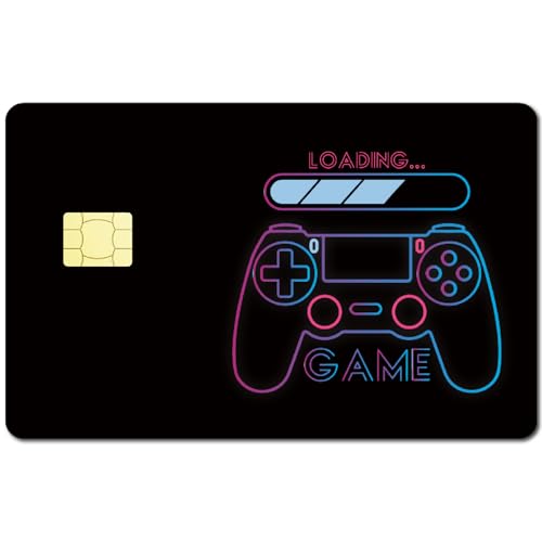 CREATCABIN 4 hoja de 4 estilos de Pegatinas para Tarjetas de Débito, Fundas para Tarjetas de Crédito Y 3.4' x 2.1' pegatinas de Plástico Impermeables Y Extraíbles para Tarjetas Bancarias, para Decorac