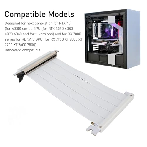 Câble Riser PCIE 4.0 X16 40cm pour cartes graphiques RTX 4090 et RX 7000