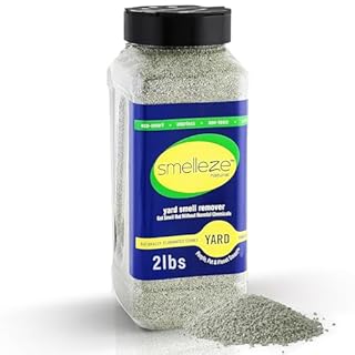 SMELLEZE Outdoor Yard Odor Eliminator for Dogs 2 lb Granular Pet Urine & Poop Deodorizer for Artificial Turf, Grass, Gravel, Patios & Kennels | Safe for Pets & Kids | Long-Lasting