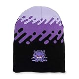 ポケモン センター ゲンガー ブラック&パープル リバーシブルビーニー (ワンサイズ) 大人用, ブラック, One Size