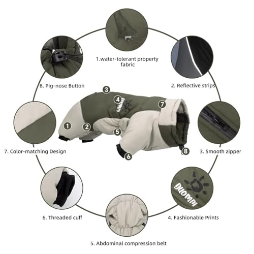 Combinaison imperméable et coupe-vent pour grand chien - 3