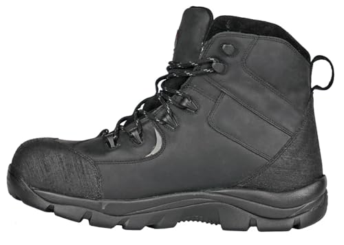 Hoss® Ridge 6" WP PR Hiker Shoes for Men – Leather Construction – High-top Design – Brand Logo Black 12 D - Medium2