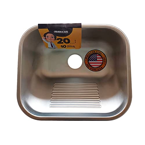 Tanque Inox Fosco American Steel 40x34 18 Litros Inox 304 + Válvula