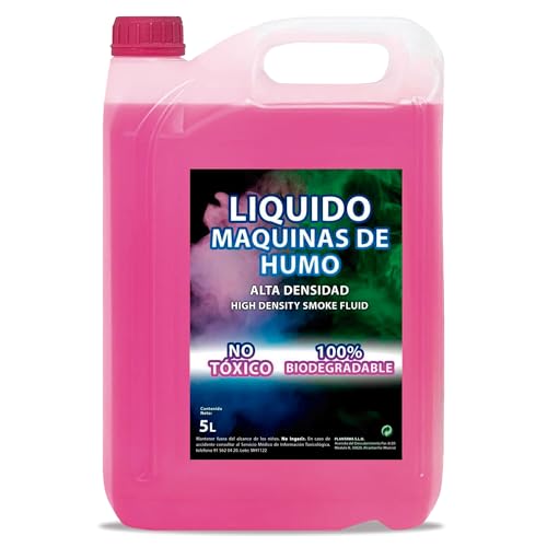 PLANTAWA Líquido para máquina de fumo de alta densidade 5 litros | líquido máquina de fumo para Halloween e festas | 100% natural, biodegradável, não irrita vias respiratórias, sem químicos perigosos
