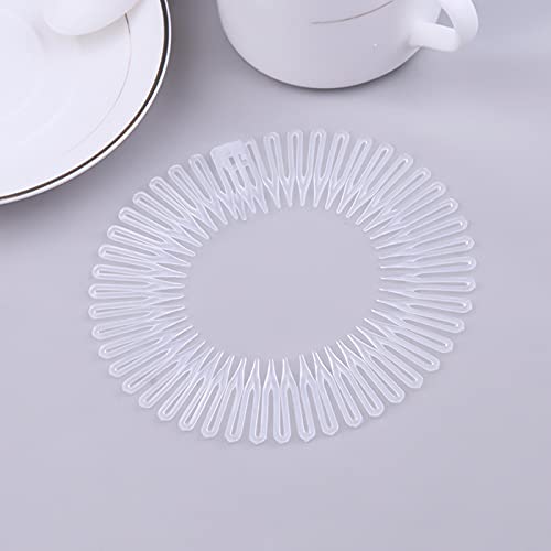Taloit Peigne à cheveux circulaire extensible en plastique souple - Accessoire pour cheveux pour femmes et filles Cover