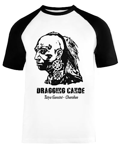 Baseball T-Shirt manches courtes Che Dragging Canoe look vintage décontracté