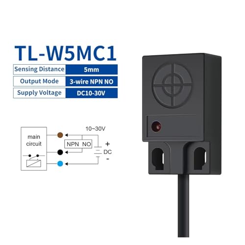 Sensor NPN NO TL-W5MC1 detector inductivo de proximidad de 3 hilos 3