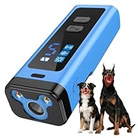SAMULE Ultrasonic Dog Bark Deterrent Device 30 FT Handheld Anti Barking Control Device LED Barkshield for Dogs Puppy Training Tools with 5 Modes & USB-C Rechargeable for Indoor Outdoor