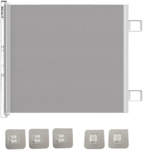 Citybabyペットフェンスフェンス猫犬ペットを置くだけドア犬伸縮折りたたみパンチなしメッシュベビードア階段キッチンロール段差なし自立ペットドア巻き取り式屋内玄関キッチン (110*78cm,A)