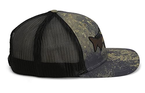 Image of Paramount Outdoors Sunset Trout Fishing Hat Mountain Fish Silhouette Performance Outdoor Hat with Comfort Snapback