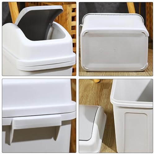Bathroom swing dustbin kitchen trash can swing lid para hogar 5