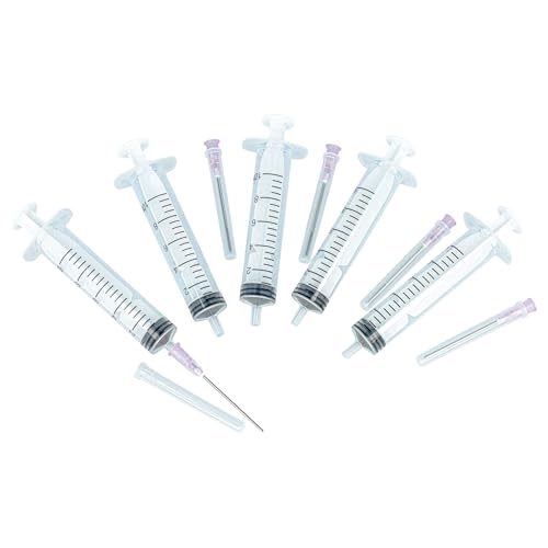 vhbw 5X Spritze zum Nachfüllen von Tintenpatronen oder CISS-Patronen - 10 ml