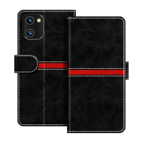 ESACMOT U[EHbgP[X Umidigi A13 4G Ƃ̌݊ XgCvfUC J[h[t }Olbg蒠^Jo[ (ubN)