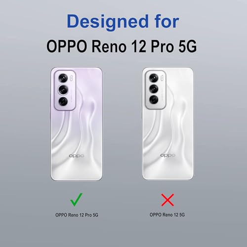 Image of Zapcase Back Case Cover for Oppo Reno 12 Pro 5G | Compatible for Oppo Reno 12 Pro 5G Back Cover | Case Cover with Camera Protection | (TPU + PC | Translucent Black)