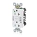 Leviton X7892-HGW Hospital Grade Guide Light Tamper-Resistant Slim GFCI Duplex Receptacle, 20-Amp, White (Old Model)