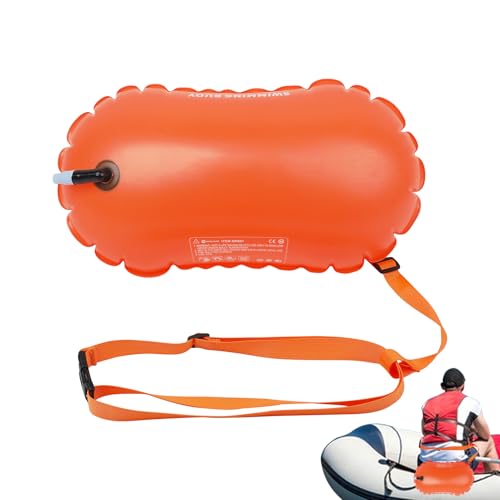 Boyador De Natación para Aguas Abiertas | Cinturón De Seguridad para Natación con Correa Ajustable En Cintura | Accesorios De Alta Visibilidad para Triatletas Piragüistas Buceadores Nadadores