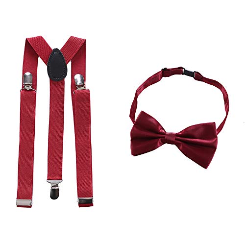 1920s Accessories for Men 20s Gatsby Gangster Costume Accessories Set Fedora Hat Suspenders - Image 4