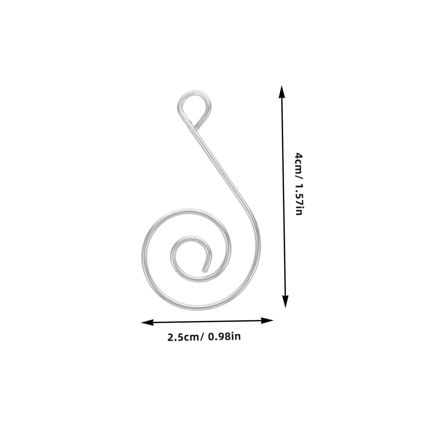 SOLUSTRE 50pcs Stainless Steel S-Shaped Christmas Tree Ornament Hooks Decorative Hangers for Ornaments Chandeliers Pendants Decorative Hooks