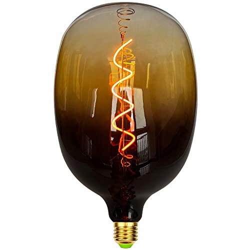 TIANFAN Led Birnen Große Vintage Glühbirne 4W Dimmbare Spirale Filament Riesige Edison Birne 220-240V E27 Spezielle dekorative Glühbirne Gradient