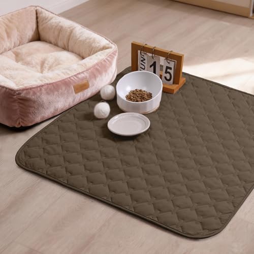 Image of gogobunny 100% Double Sided Waterproof Dog Blanket Soft Pet Bed Cover Reversible Protect Furniture Couch Sofa Car for Puppy Cat Kids (Dark Walnut /Light Walnut, 30x30 Inch (Pack of 1))