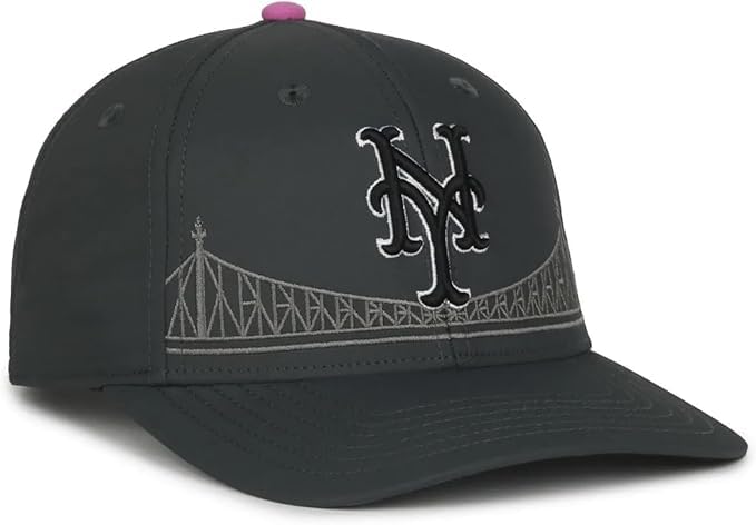 Gorra deportiva juvenil oficial NY Mets con logo ajustable miniatura 2