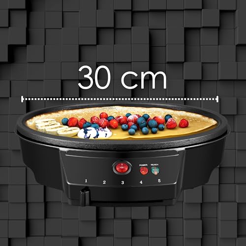 Crepes Maker Cool-Touch-Griff 30 cm Durchmesser Antihaftbeschichtung Crepes Maschine Crepesmaker Galettes Crepes Pfanne Creperie 1000 Watt – Bild 7
