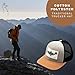 Trout Trucker Hat for Men and Women – Stylish Mesh Cap with Gyotaku Print, Curved Brim, Mid-Profile Fly Fishing Hat for Wildlife and Adventure