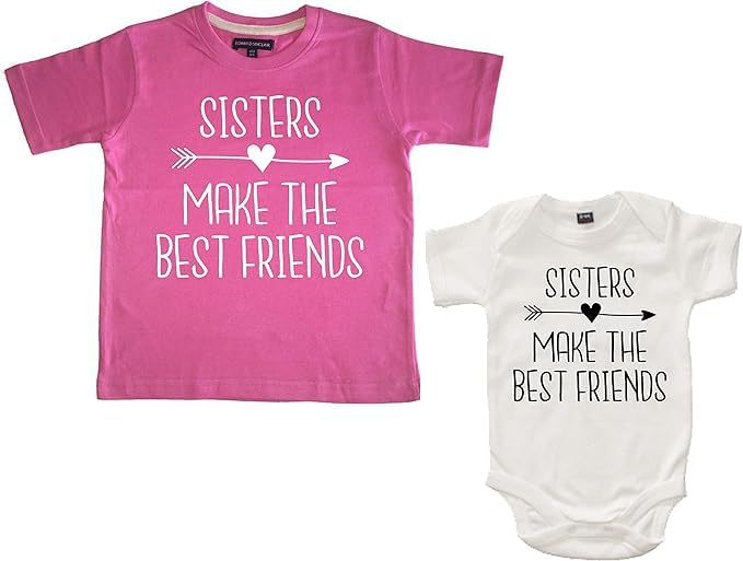 T-shirt et body assortis Sisters filles Edward Sinclair 0-13 ans