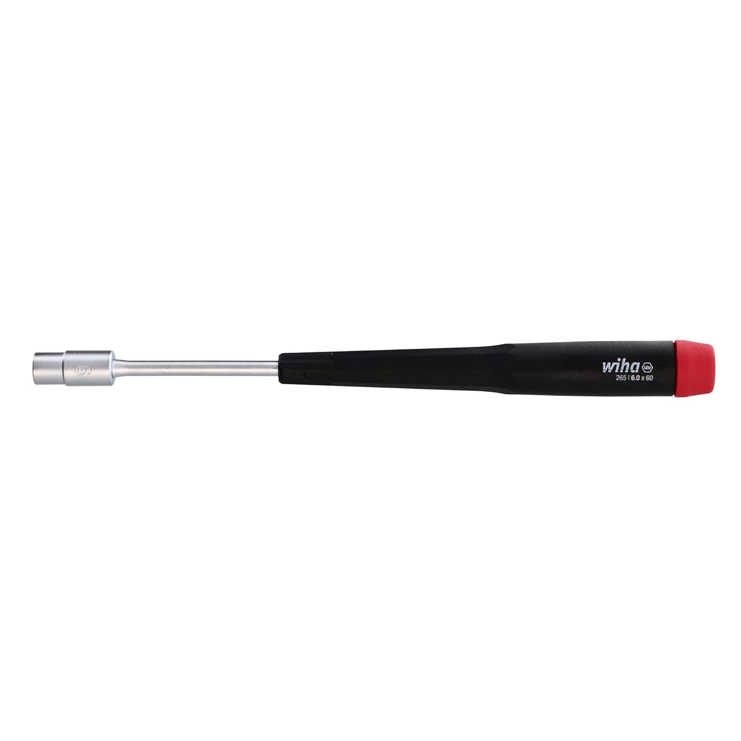 Wiha 26560 Precision Nut Driver, Metric, 6.0 x 60mm