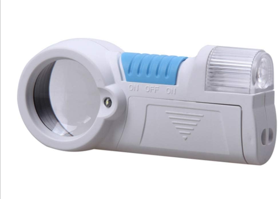 12X Magnifying Glass,Handheld Strong Magnifying Glass with Double LED Light, Best