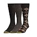 Gold Toe Men's Classic Argyle Sock, 3 Pack, Brown Diamond/Brown Heather Flat/Brown Rib,  6-12.5