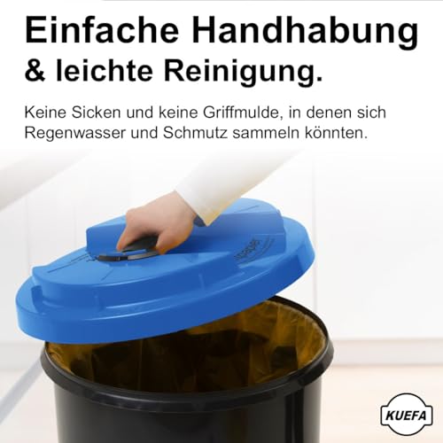 Altpapiertonne Kuefa BSC LA, 60L Mülleimer und Müllsackständer