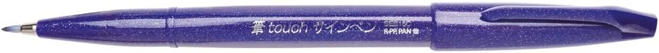 Pentel Fude Touch Sign Pen, Violet, Felt Pen Like Brush Stroke (SES15C-V)